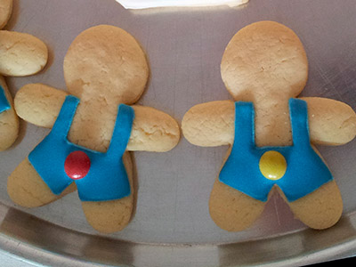 Biscoitos Decorados de Bonequinhos de Natal