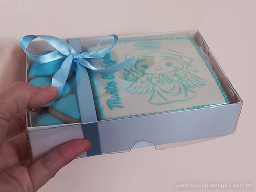 Biscoitos Decorados Anjinha no Est�ncil