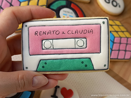 Biscoitos Decorados Festa Anos 80