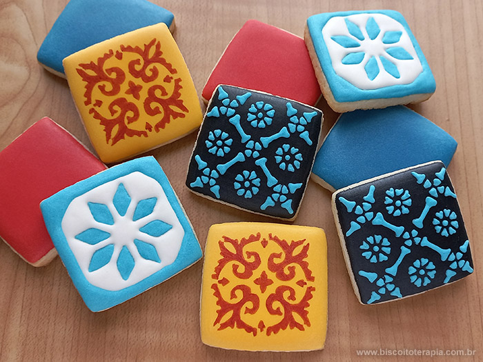 Biscoitos Decorados do Boardgame Azul