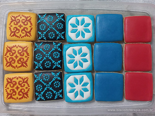 Biscoitos Decorados do Boardgame Azul