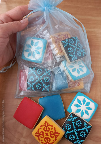 Biscoitos Decorados do Boardgame Azul