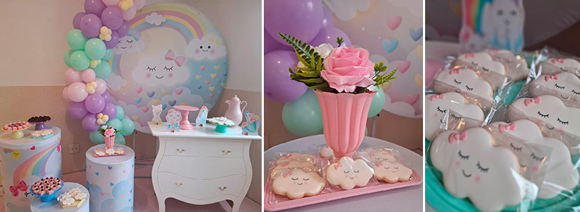 Biscoitos Decorados Chá de Bebê Nuvem Biscoitos Decorados Chá de Bebê Nuvem