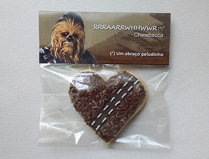 Biscoitos Decorados de Chewbacca de Star Wars