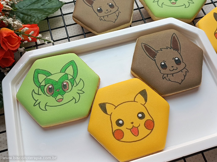 Biscoitos Decorados de Pokmon Fofo