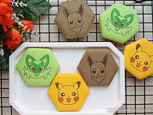 Biscoitos Decorados de Pokmon Fofo