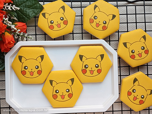 Biscoitos Decorados de Pokmon Fofo