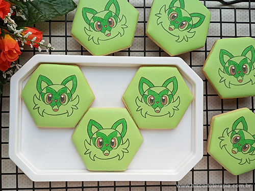 Biscoitos Decorados de Pokmon Fofo