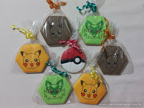 Biscoitos Decorados de Pokmon Fofo