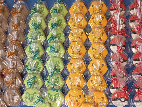 Biscoitos Decorados de Pokmon Fofo