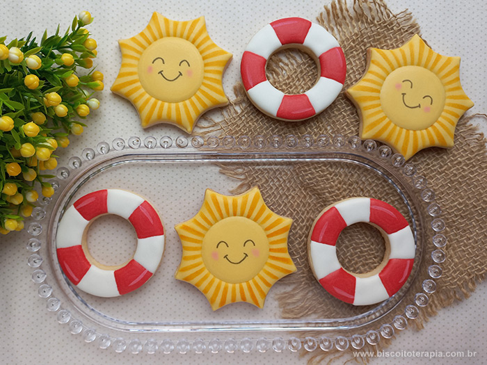 Biscoitos Decorados Pool Party