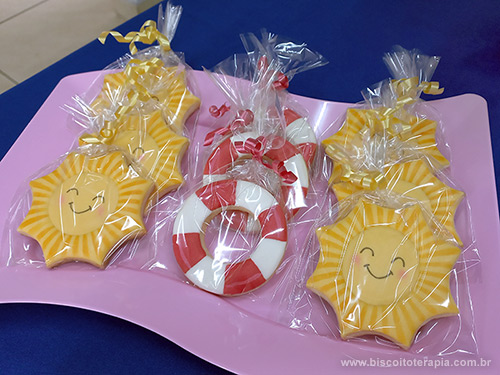 Biscoitos Decorados Pool Party