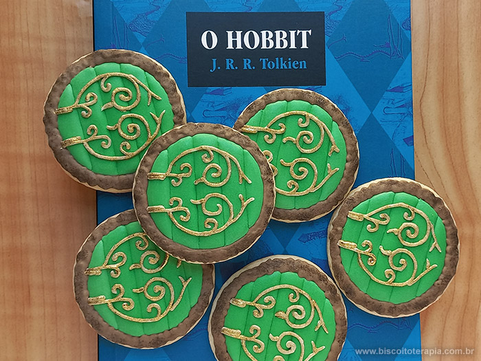 Biscoito Decorado de Porta de Toca Hobbit