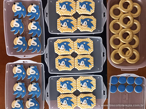 Biscoitos Decorados Sonic