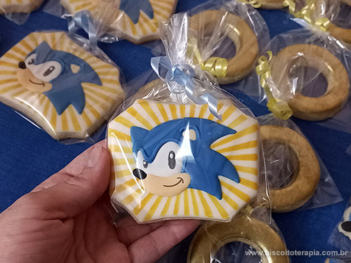 Biscoitos Decorados Sonic